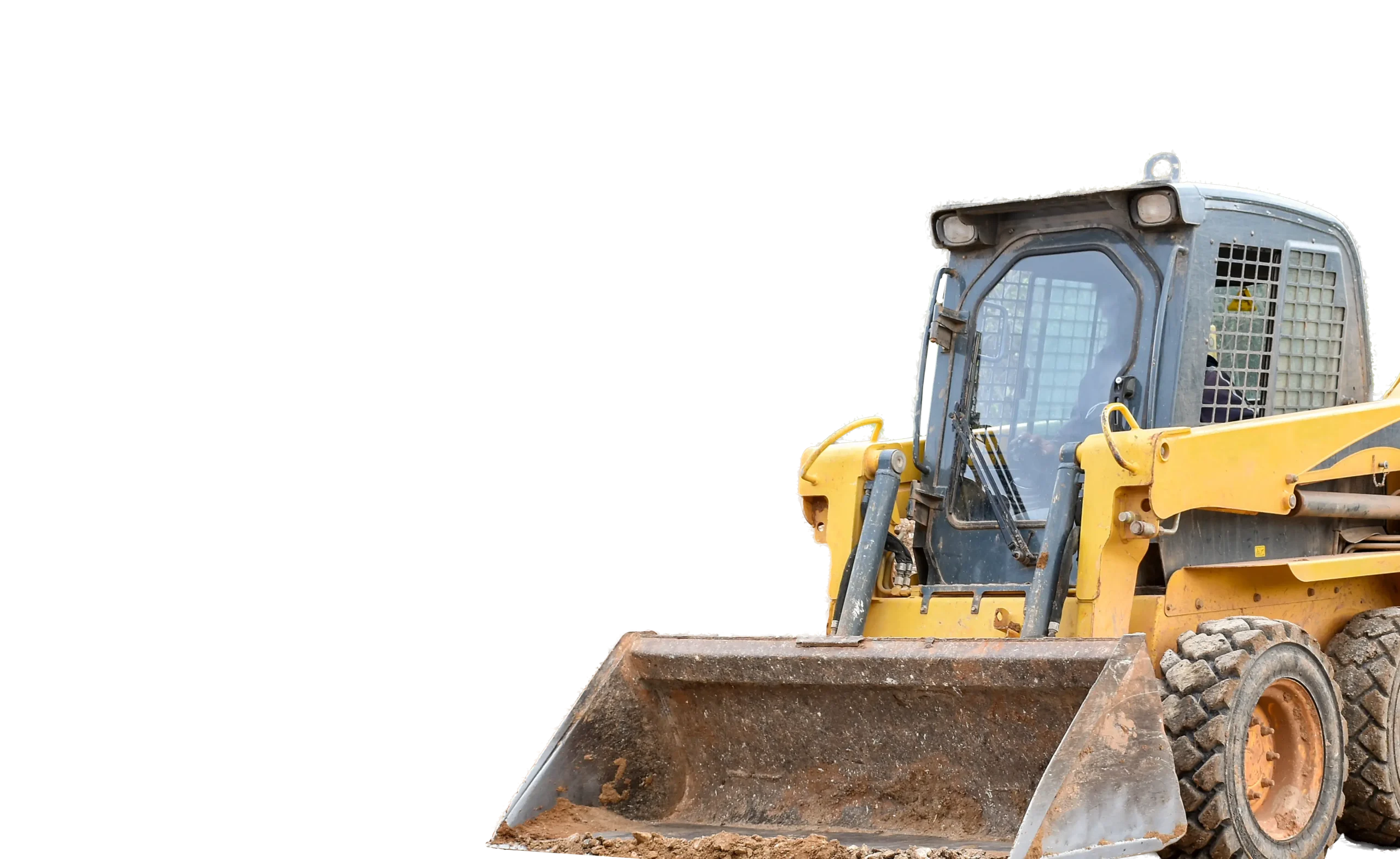 Skid Loader with transparent background